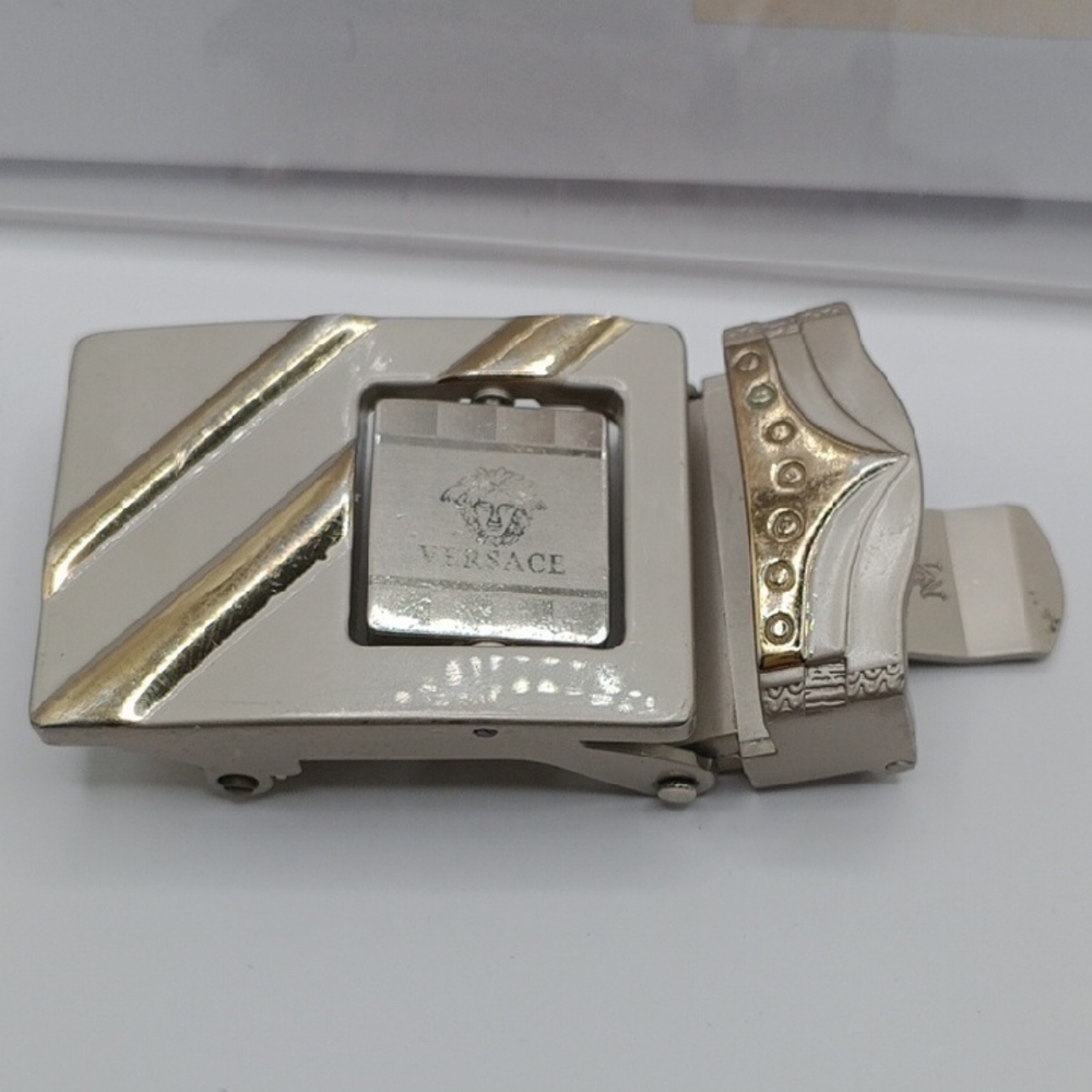 Asis 🙃Versace Silver and Gold Belt Buckle